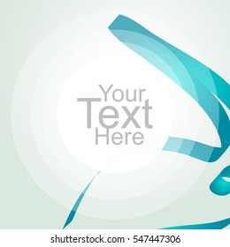Abstract background with Green wave