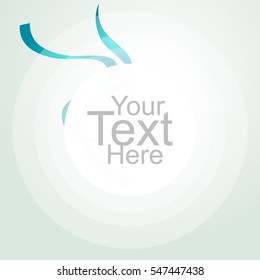 Abstract background with Green wave