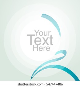 Abstract background with Green wave