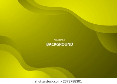 Abstrakter Hintergrund mit grüner Welle und schwarzer Schattenfarbe. Vektorgrafik