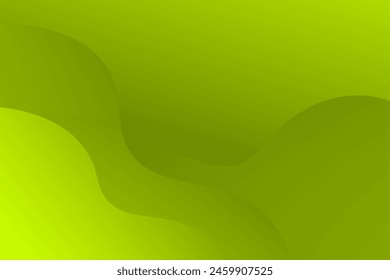 Abstract background with green wave and black shadow color. Vector illustration