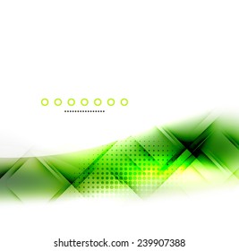 Abstract background, green wave business template, web design