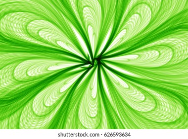 Abstract background with green waves