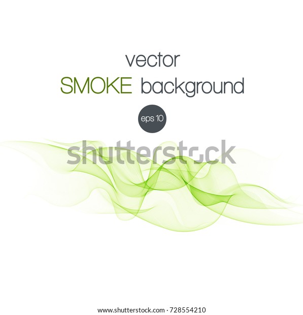 Abstract background with\
green waves