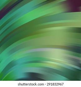 Abstract background with green waves. Vector illustration