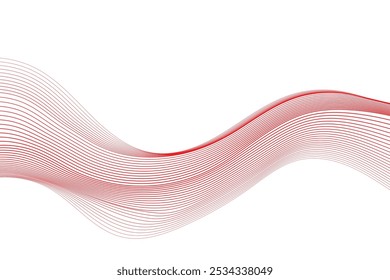 Fondo Abstractas con líneas onduladas verdes. Ilustración vectorial	
