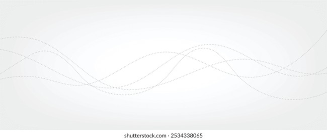 Fondo Abstractas con líneas onduladas verdes. Ilustración vectorial	
