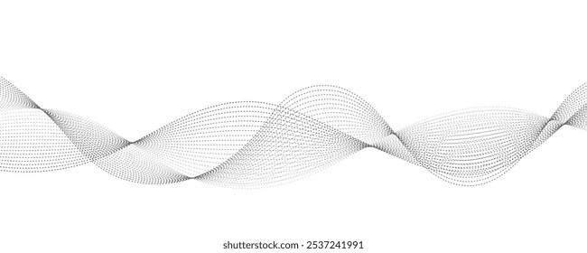 Fundo abstrato com linhas onduladas verdes. Ilustração vetorial	