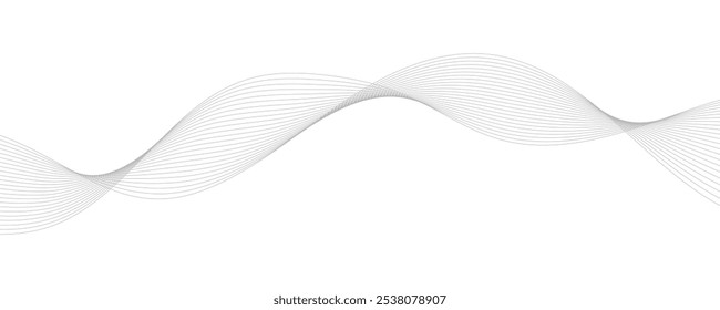 Abstract background with green wavy lines. Vector illustration	

