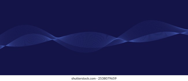 Fondo Abstractas con líneas onduladas verdes. Ilustración vectorial	
