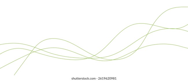 abstrakter Hintergrund mit grünen Wellenlinien