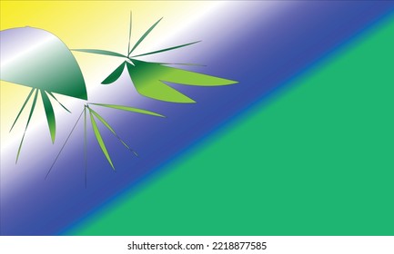 abstract background with green, yellow, blue and white motifs