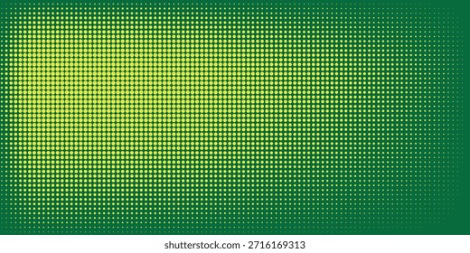 Fondo Abstractas con textura de pincel verde y amarillo y efecto semitono. Fondo deportivo grunge, para Anuncio de eventos o diseño de pósters