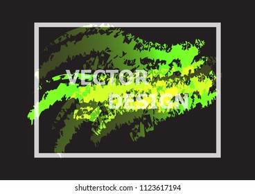 Abstract background with green and yellow gradient, stock vector