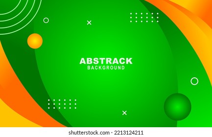 Abstract background with green and yellow gradient colors