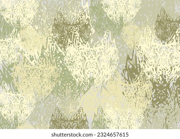 Abstract background in green-yellow tonality for textiles or fabrics. Decorative spring or summer motifs with butterfly elements for fashion trends, business concepts, interiors, covers, scrapbooking