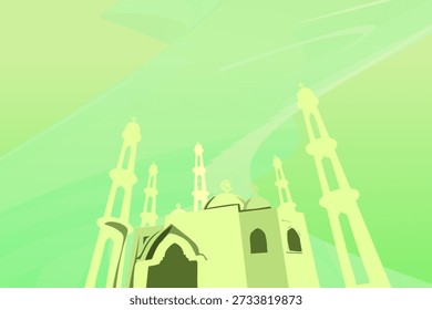 Abstrakte Hintergrund Grußkarte mit Moschee Silhouette für : Eid Mubarak, Ramadan Mubarak, Happy Eid al-Adha