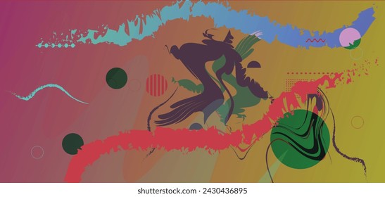  abstract background greeting card Background . wave background for commercial use 