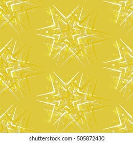 Abstract background greeting with stars, vector seamless pattern