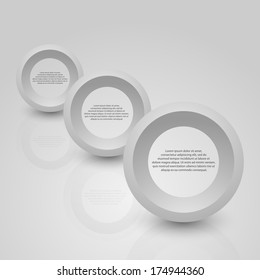 Abstract background of grey circle.