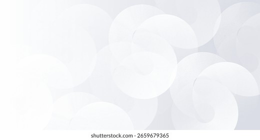 Fondo Abstractas con líneas circulares grises. Concepto de tecnología de futuro digital simple Vector abstracto moderno
