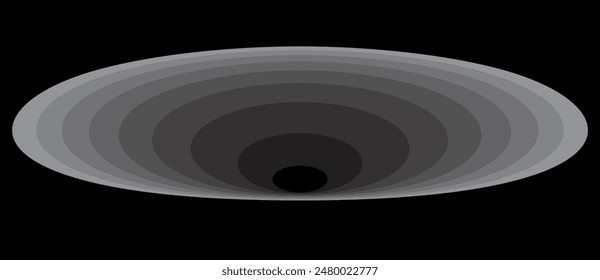 Fondo Abstractas con círculos distorsionados grises como el agujero.