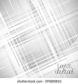 Abstract Background with Grey Light and Stripes. Vector Illustration