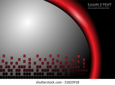Abstract background grey and red, vector illustration.