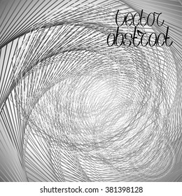 Abstract Background. Grey Structure  and Scenic Stairs. Vector Illustration