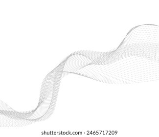 Fondo Abstractas con líneas onduladas grises
