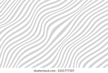 Abstract background in grey and white with wavy lines pattern