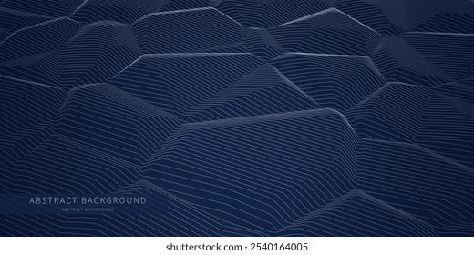 Abstract  background grid from  lines on blue. Technology texture effect concept.