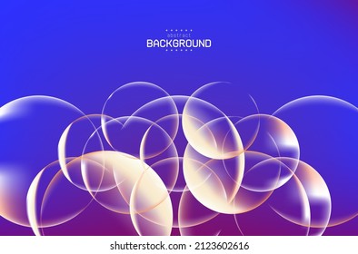 abstract background with group bubble in blue color background can be use for cosmetic advertisement product presentation  website template decoration wallpaper vector eps.