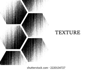 abstract background grunge black white hexagon empty space eps10