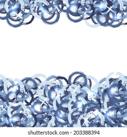 Abstract background with grunge blue circles