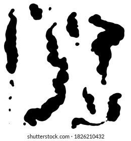 Abstract background.
Grunge brush lines, circles pattern. Texture. Black and white vector illustration.