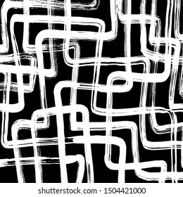 Abstract background. Grunge brush pattern. Texture. Vector.
