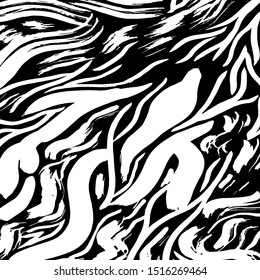 Abstract background. Grunge brush pattern. Texture. Vector.