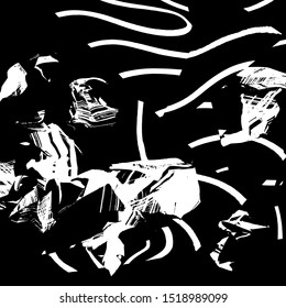 Abstract background. Grunge brush pattern. Texture. Vector.