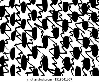 Abstract background. Grunge brush pattern. Texture. Vector.