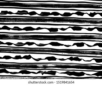 Abstract background. Grunge brush pattern. Texture. Vector.