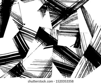 Abstract background. Grunge brush pattern. Texture. Vector.