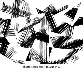 Abstract background. Grunge brush pattern. Texture. Vector.