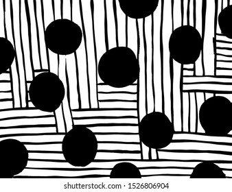 Abstract background. Grunge brush pattern. Texture. Vector.