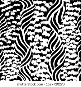 Abstract background. Grunge brush pattern. Texture. Vector.