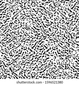 Abstract background. Grunge brush seamless pattern. Faded dyed old wall. Distress grungy textured effect overlay layer. Aged rough dirty texture. Distressed black, white Monochrome vintage surface