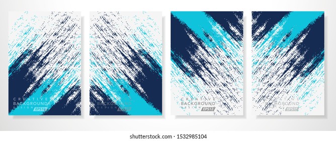 Abstract background with grunge brush for your design project. Art design for business brochure cover design. Vector illustration for background, banner, poster, flyer template. 
