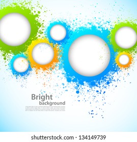 Abstract background with grunge circles