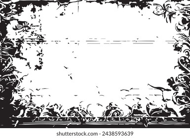 Abstract Background in grunge frame