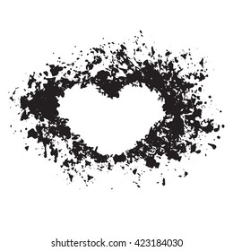 abstract background, grunge background, grunge frame, grunge heart